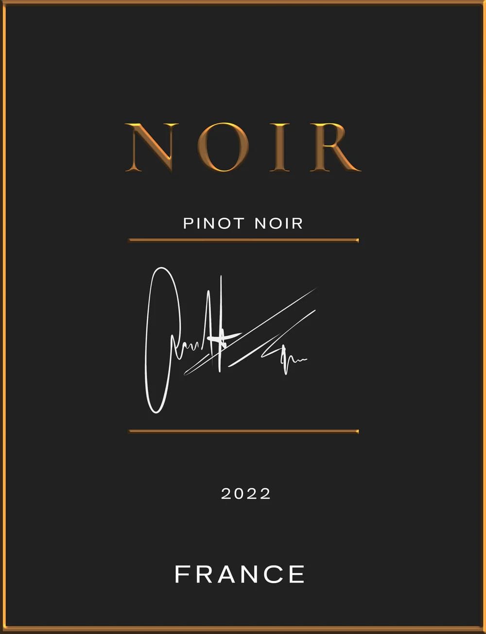 Noir Pinot noir label