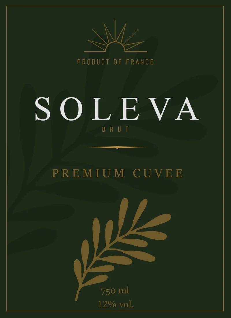 Soleva Brut cuvee label