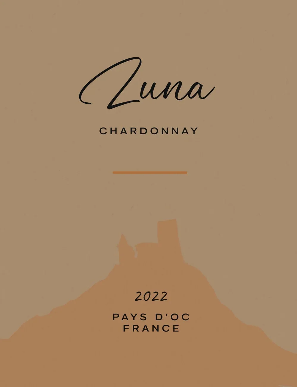Luna Chardonnay label