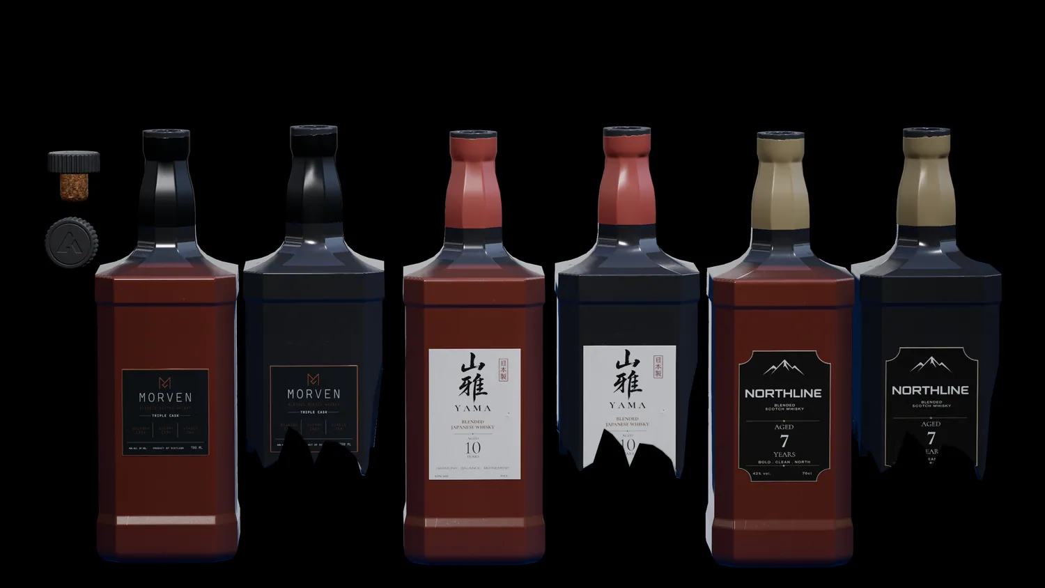 Breakable bar bottles